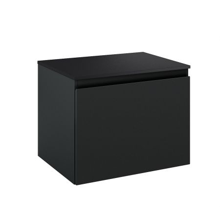Oltens Vernal wall-mounted base unit 60 cm with countertop, matte black 68104300