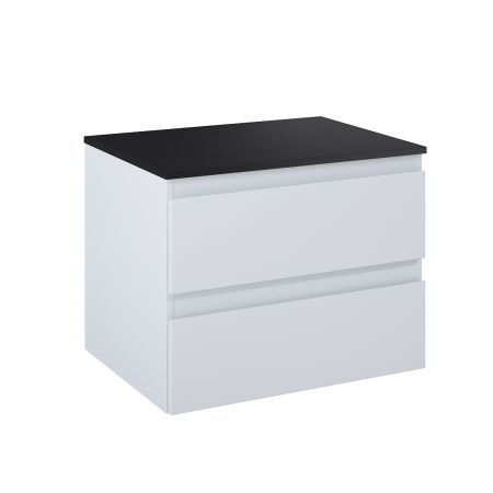 Oltens Vernal závěsná umyvadlová skříňka 60 cm s deskou, matná šedá/matná černá 68118700