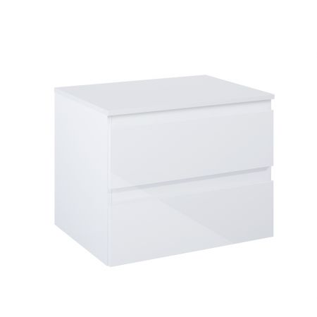 Oltens Vernal wall-mounted base unit 60 cm with countertop, white gloss 68115000