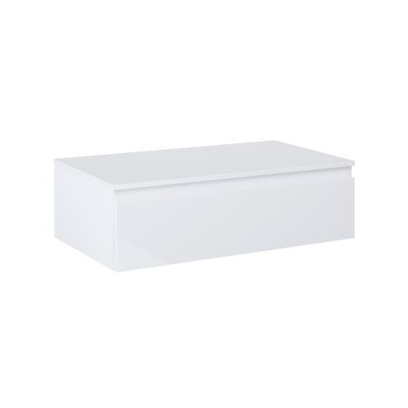 Oltens Vernal wall-mounted base unit 80 cm with countertop, white gloss 68101000