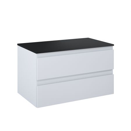 Oltens Vernal wall-mounted base unit 80 cm with countertop, matte grey/matte black 68119700