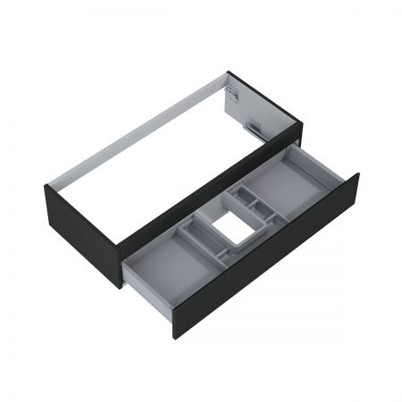 Oltens Vernal závěsná umyvadlová skříňka 100 cm, matná černá 60011300
