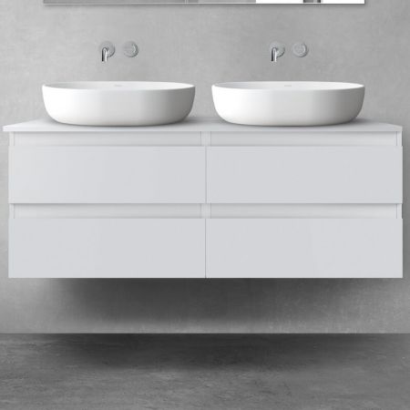 Oltens Vernal Bademöbelset 120 cm mit Waschbeckenplatte grau matt 68214700
