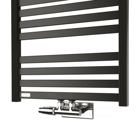 Oltens Vanlig koupelnový radiátor 121 x 50 cm, matné černé 55008300