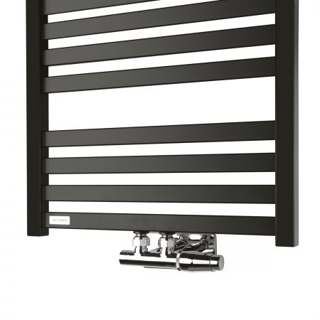 Oltens Vanlig koupelnový radiátor 146 x 50 cm, matné černé 55009300