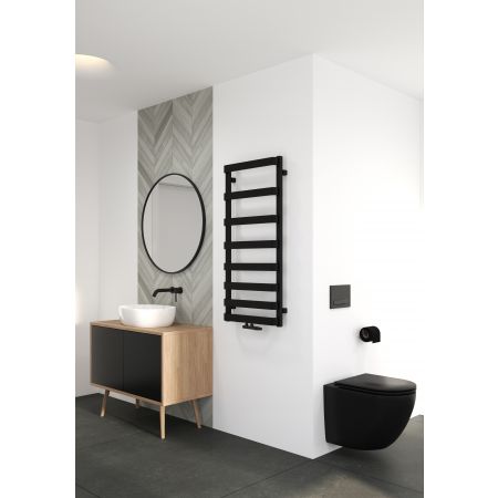 Oltens Varme bathroom heater 108,5x50 cm black matt 55001300