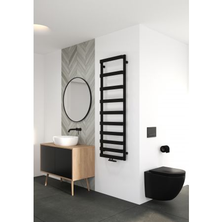 Oltens Varme bathroom heater 151x50 cm black matt 55003300