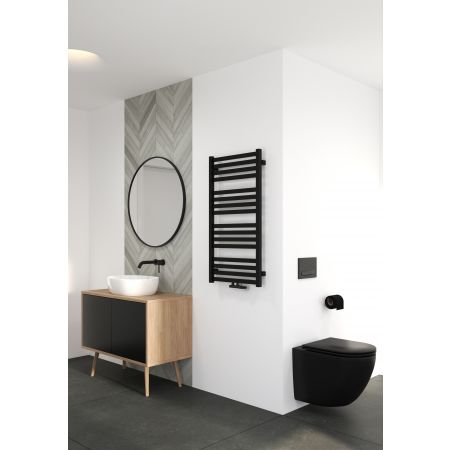 Oltens Vanlig bathroom heater 96x50 cm black matt 55007300