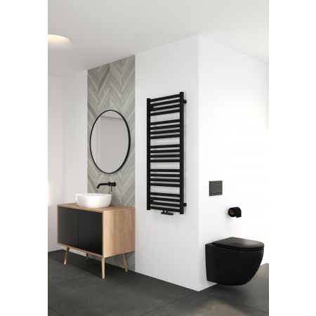 Oltens Vanlig bathroom heater 121x50 cm black matt 55008300