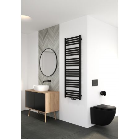 Oltens Vanlig bathroom heater 146x50 cm black matt 55009300