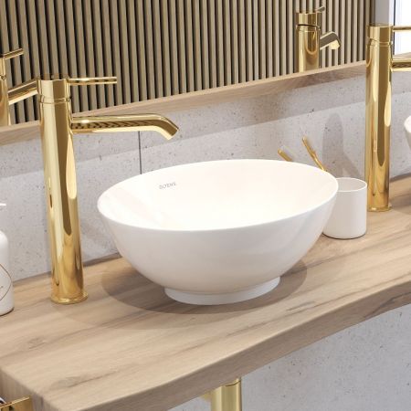 Oltens Jagala countertop wash basin 32x32 cm white 40317000