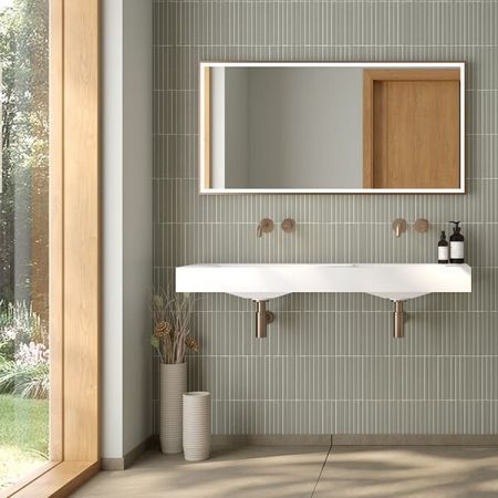 Oltens Stila umyvadlo 120x45 cm nástěnné LavaForm, bílá lesklá 40004000