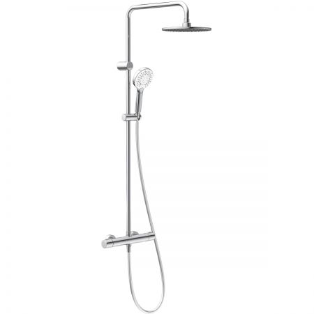 Oltens Atran thermostatic shower set with round rain shower head chrome 36500100