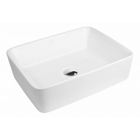 Oltens Forde countertop wash basin 48x37 cm rectangular with SmartClean film white 40814000