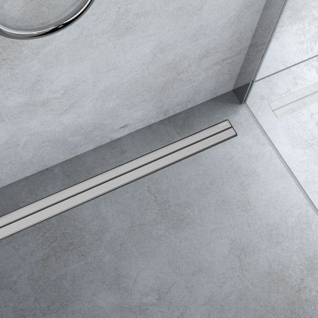 Oltens Langan Slim 60 kryt lineárního odtoku, chrom/nerez 30017100