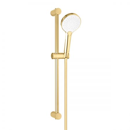 Oltens Saxan EasyClick Alling 60 shower set glossy gold/white 36001800