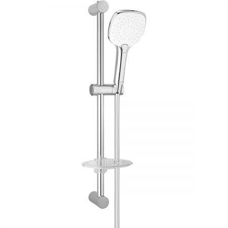 Oltens Driva EasyClick (S) Alling sprchový set s mýdlenkou, chrom/bílý 36005110