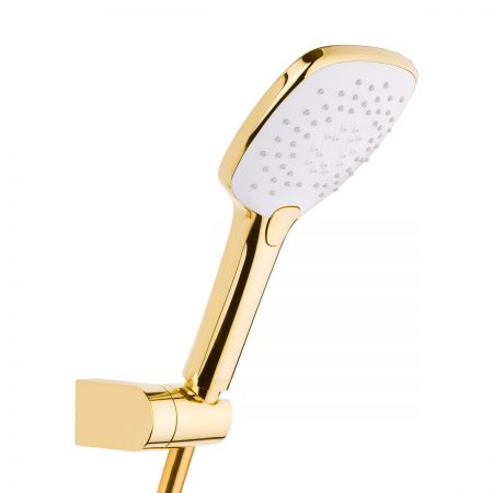 Oltens Driva EasyClick (S) Gide shower set glossy gold/white 36008080