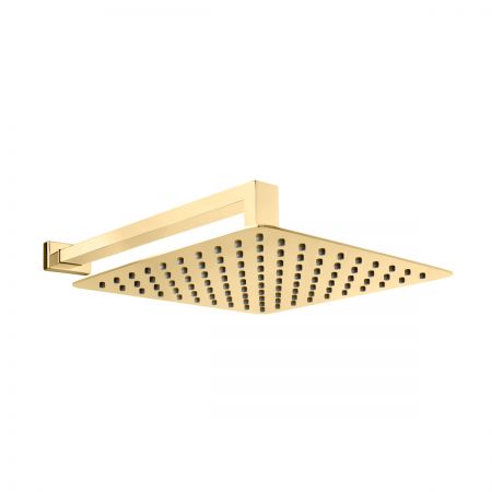 Oltens Vindel (S) Lagan (S) rainshower 30 cm square with wall-mounted arm gold gloss 36014800