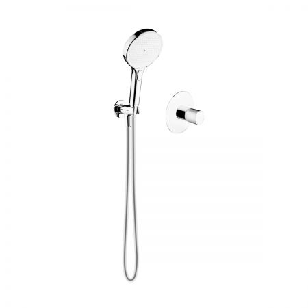 Sada Oltens Hamnes podomítková sprchová baterie s 3funkční sprchovou hlavicí Luva EasyClick, chrom 36035100