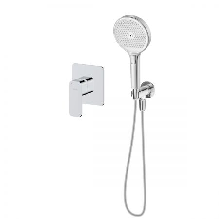 Sada Oltens Hadsel podomítková sprchová baterie s 3funkční sprchovou hlavicí Luva EasyClick, chrom 36038100