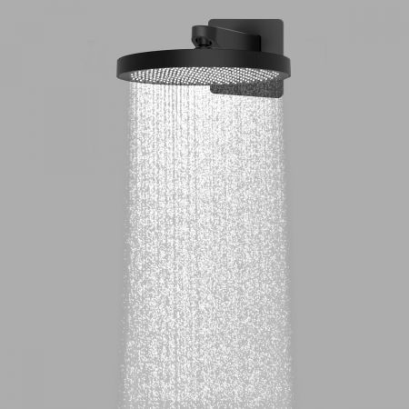 Oltens Regna Krafta hlavová sprcha s ramenem, matná černá 36041300