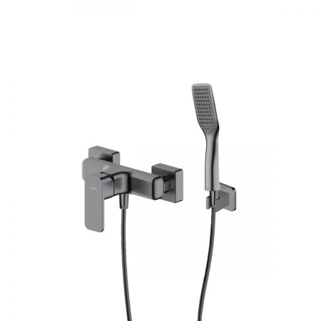 Sada Oltens Hadsel podomítková sprchová baterie se sprchovým setem Tinde Halde, grafit 36057400
