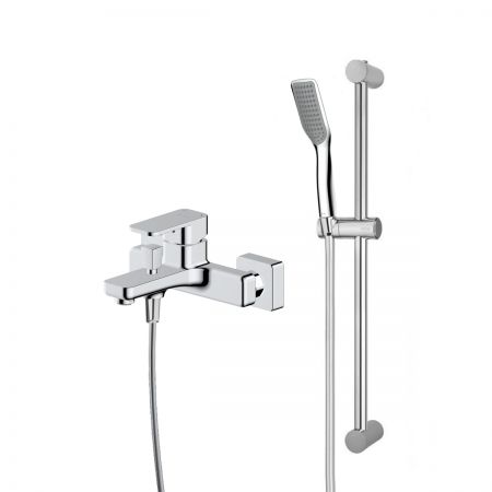 Set Oltens Hadsel nástěnná vanová a sprchová baterie se sprchovým setem Tinde Alling, chrom 36058100