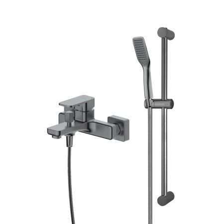 Set Oltens Hadsel nástěnná vanová a sprchová baterie se sprchovým setem Tinde Alling, grafit 36058400
