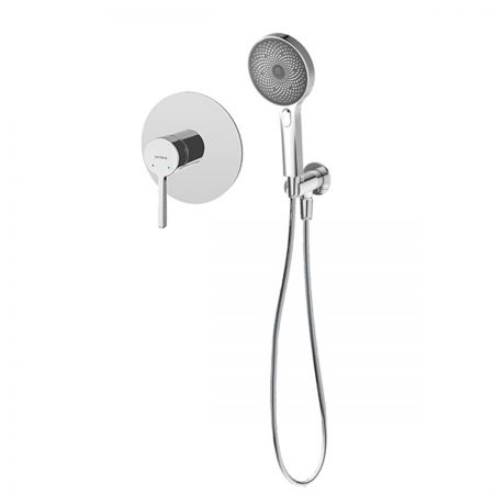 Oltens Rann flush-mounted mixer tap with Havis EasyClick 3-function hand shower, chrome 36076100