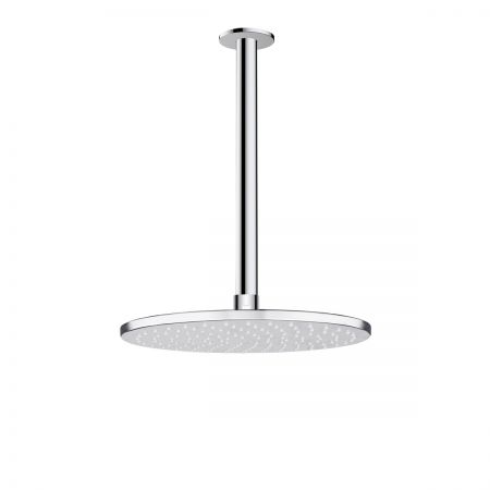 Oltens Atran deszczownica 22x22 cm okrągła z ramieniem sufitowym Aera chrom 36084100