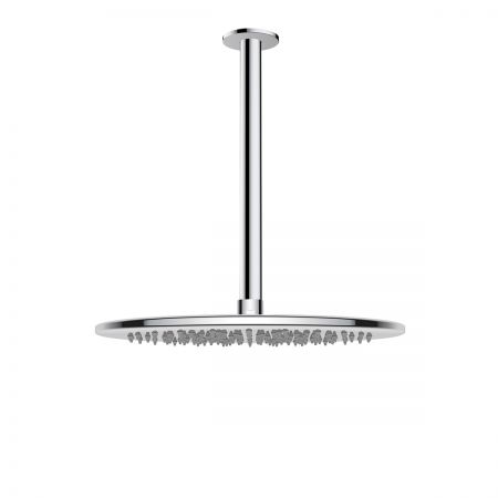 Oltens Sondera deszczownica 30x30 cm okrągła z ramieniem sufitowym Aera chrom 36085100