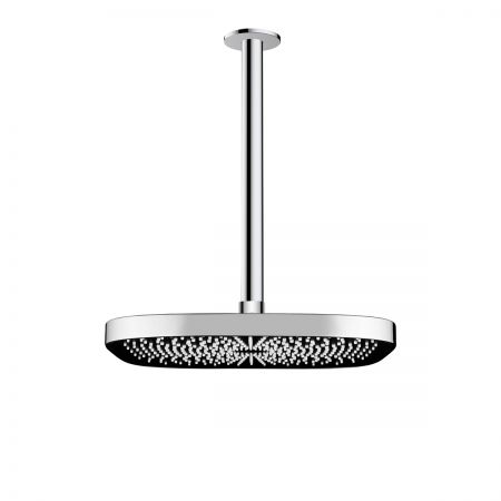 Oltens Vann (S) deszczownica 26x26 cm kwadratowa z ramieniem sufitowym Aera chrom 36087100