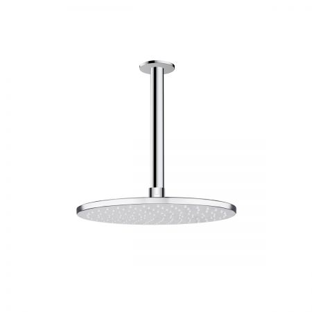 Oltens Atran deszczownica 22x22 cm okrągła z ramieniem sufitowym Aera chrom 36089100