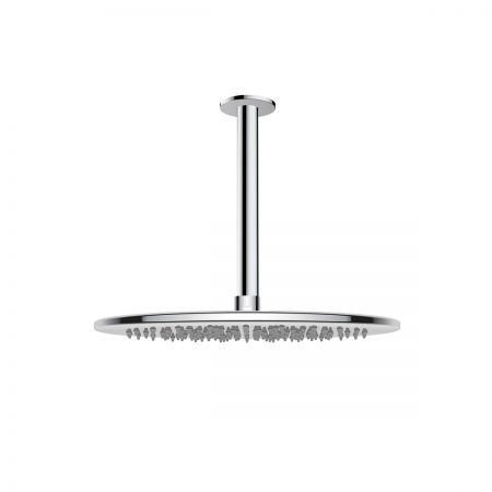 Oltens Sondera deszczownica 30x30 cm okrągła z ramieniem sufitowym Aera chrom 36090100