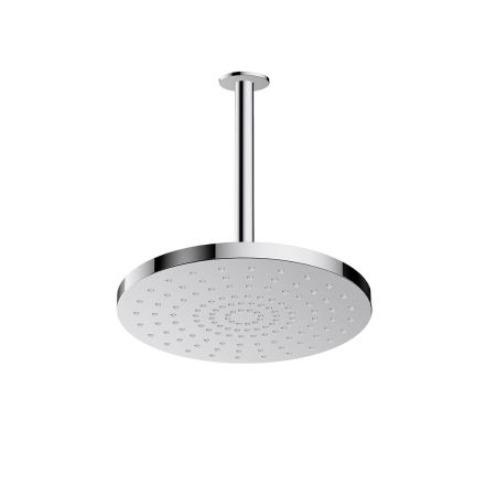 Oltens Pluva Aera deszczownica 25 cm okrągła z ramieniem sufitowym chrom 36095100