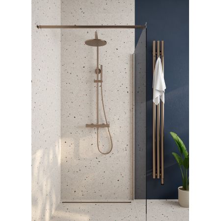 Oltens Langan Slim odpływ prysznicowy liniowy 80 cm miedź połysk/miedź szczotkowana 30011610