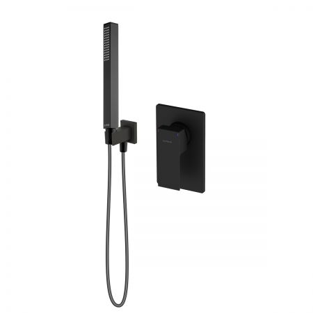 Oltens Gota flush-mounted mixer tap, the shower set included, matte black 36606300