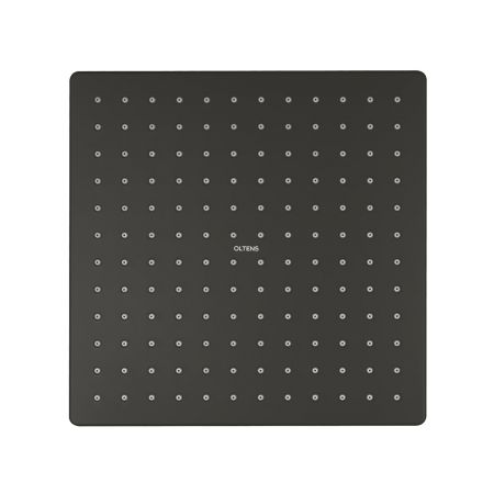 Oltens Atran (S) deszczownica 22 cm kwadratowa czarny mat 37005300