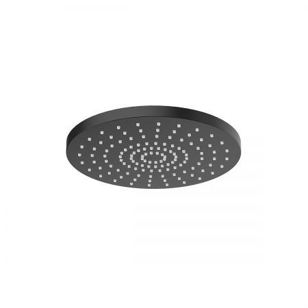 Oltens Pluva rain shower head 25 cm, round, black matte 37010300