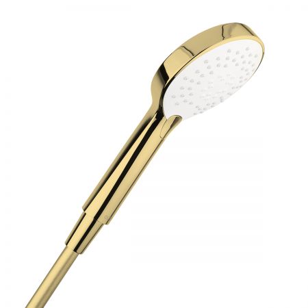 Oltens Driva EasyClick Gide shower set glossy gold/white 36007080