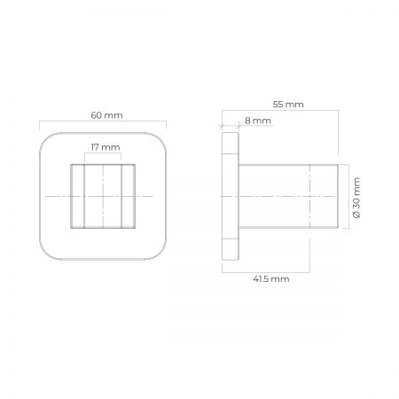 Oltens Hald držák sprchy, grafit 37403400