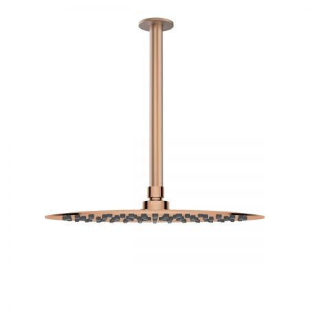 Oltens Aera ramię prysznicowe sufitowe 25 cm miedź szczotkowana 39404610