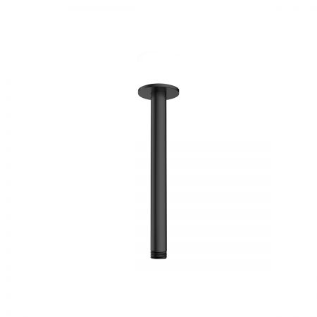 Oltens Aera ramię prysznicowe sufitowe 15 cm czarny mat 39405300