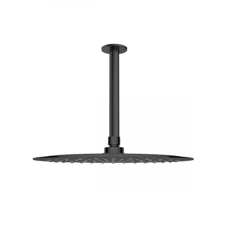 Oltens Aera ramię prysznicowe sufitowe 15 cm czarny mat 39405300