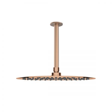 Oltens Aera ramię prysznicowe sufitowe 15 cm miedź szczotkowana 39405610