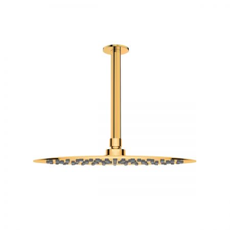 Oltens Aera ramię prysznicowe sufitowe 15 cm złoty połysk 39405800