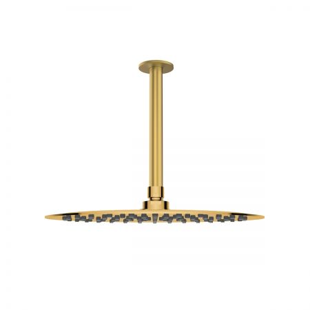 Oltens Aera ramię prysznicowe sufitowe 15 cm złoto szczotkowane 39405810