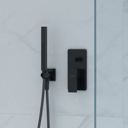 Oltens Sog showerhead black matte 37103300