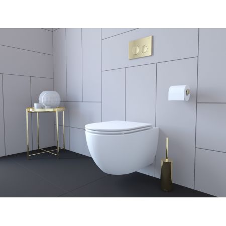 Oltens Lule WC flush plate golden gloss 57102800
